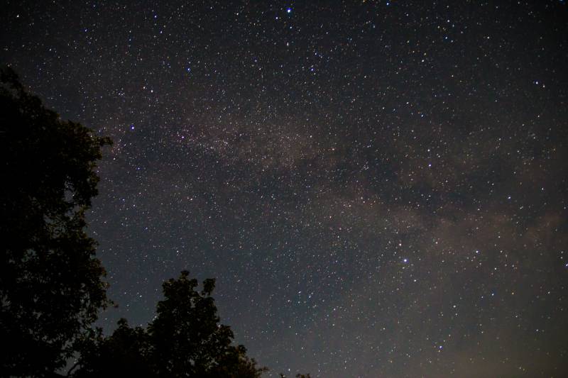 roztoczańskie niebo nocą